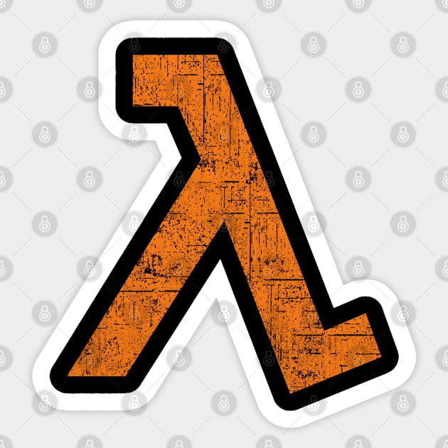 Lambda Symbol Sticker by allysontx